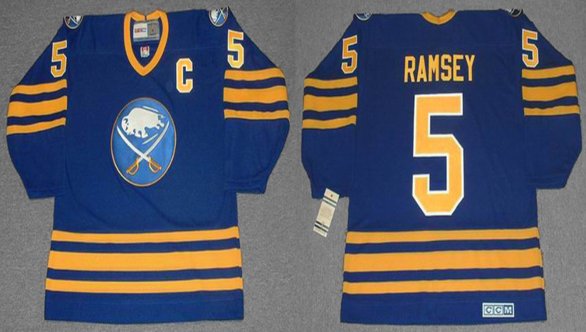 2019 Men Buffalo Sabres #5 Ramsey blue CCM NHL jerseys